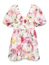 Aje Fleur Mini Dress Collage Floral In White