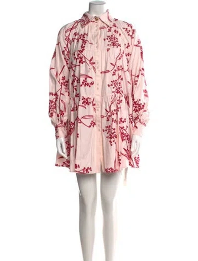 Pre-owned Aje Floral Print Mini Dress