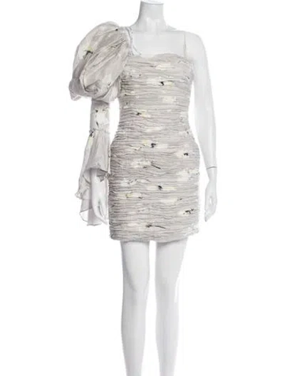 Pre-owned Aje Floral Print Mini Dress In Multi