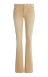 Aje Georgini Cotton Denim Jeans In Brown