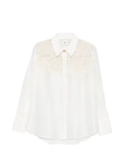 Aje Gia Embroidered Shirt In Neutral