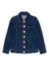 Aje Gianna Buttoned-up Denim Shirt In Blue