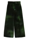 Aje Glaze Silk Relaxed Pants In Green