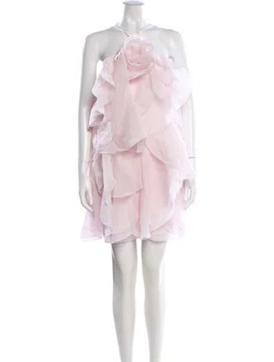 Pre-owned Aje Halterneck Mini Dress W/ Tags In Pink