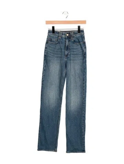 Pre-owned Aje High-rise Straight Leg Jeans W/ Tags In Blue