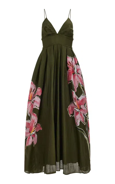 Aje Ilma Maxi Dress - In Green