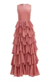 Aje Isodole Ruffled Gown - In Pink