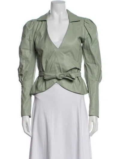 Pre-owned Aje Jacket In Green