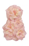 Aje Johanna Flower-detailed Cotton Mini Dress In Pink