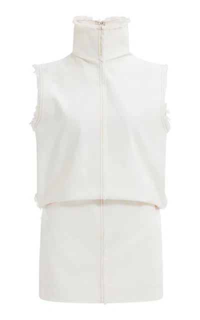 Aje Kirra Cotton Mini Dress In White