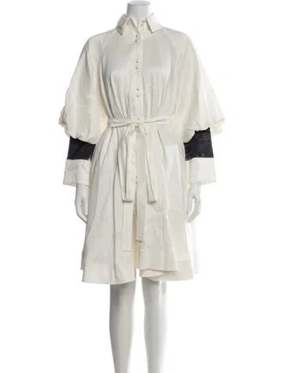 Pre-owned Aje Knee-length Dress In Neutrals