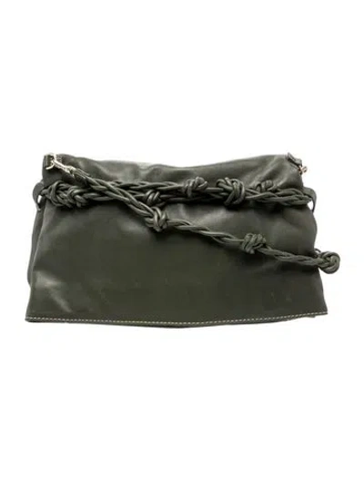 Pre-owned Aje Leather Clutch In Green