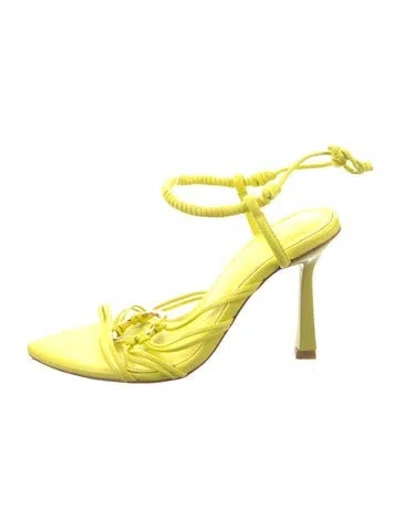 Pre-owned Aje Leather Sandals In Yellow