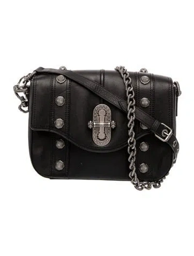 Pre-owned Aje Leather Shoulder Bag In Black