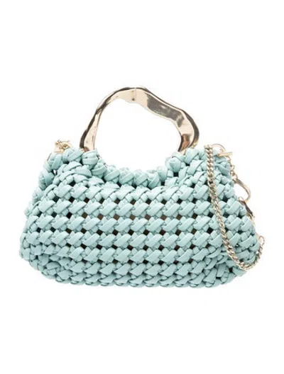 Pre-owned Aje Leather Top Handle Bag In Blue