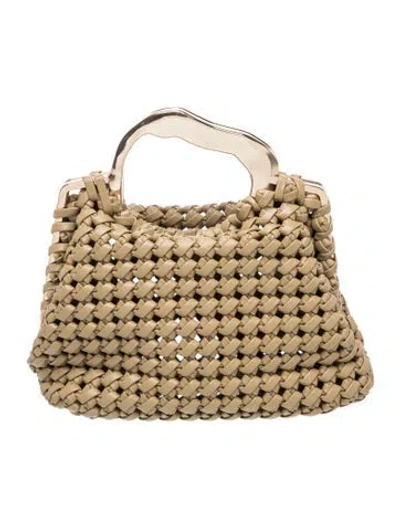 Pre-owned Aje Leather Top Handle Bag In Green