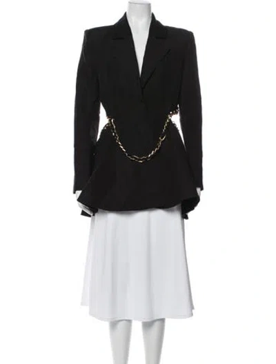 Pre-owned Aje Linen Evening Jacket W/ Tags In Black