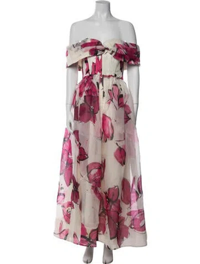 Pre-owned Aje Linen Long Dress In Neutrals