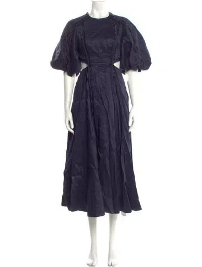 Pre-owned Aje Linen Long Dress W/ Tags In Blue