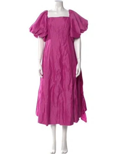 Pre-owned Aje Linen Long Dress W/ Tags In Pink