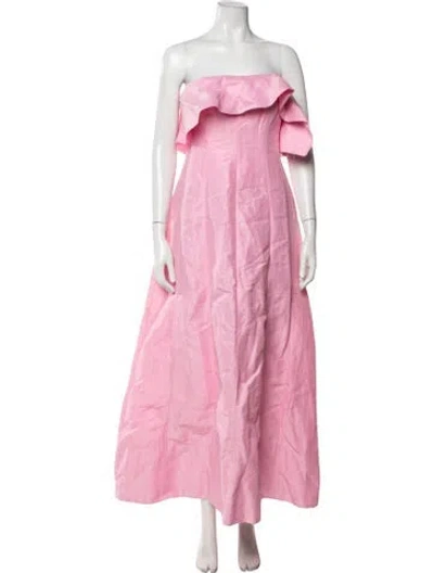 Pre-owned Aje Linen Long Dress W/ Tags In Pink