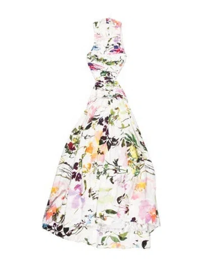 Pre-owned Aje Linen Long Dress In White