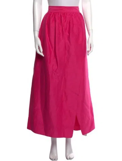 Pre-owned Aje Linen Long Skirt In Purple