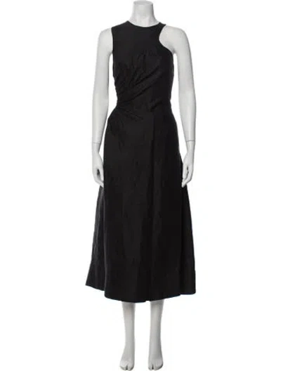 Pre-owned Aje Linen Midi Length Dress W/ Tags In Blue
