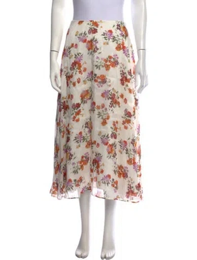 Pre-owned Aje Linen Midi Length Skirt In Multicolor