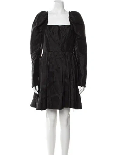 Pre-owned Aje Linen Mini Dress In Black