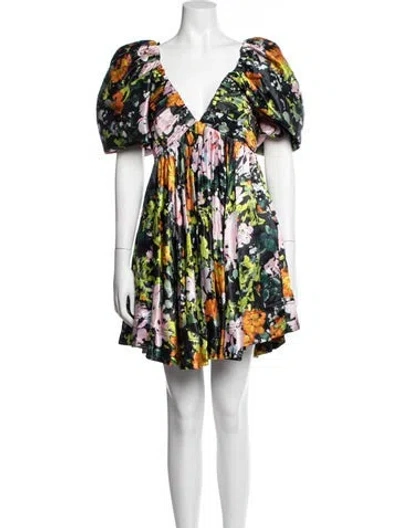 Pre-owned Aje Linen Mini Dress In Blue