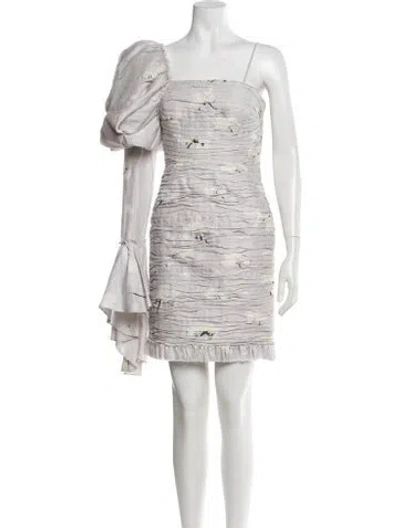 Pre-owned Aje Linen Mini Dress In Multi