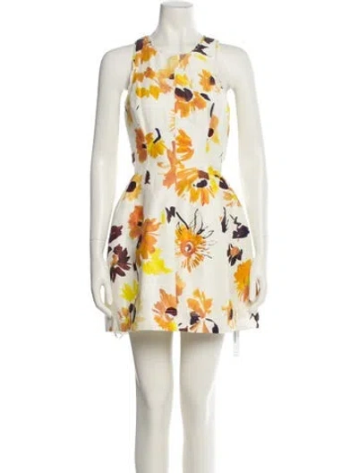 Pre-owned Aje Linen Mini Dress In Neutral