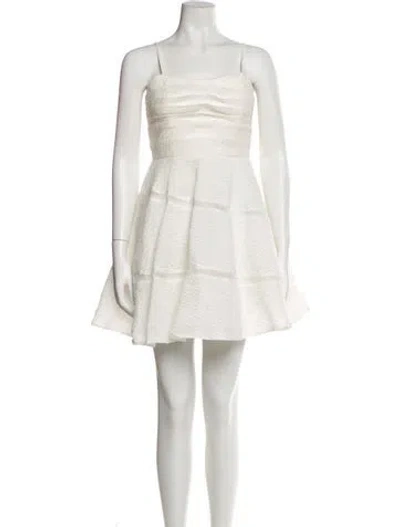 Pre-owned Aje Linen Mini Dress In Neutral