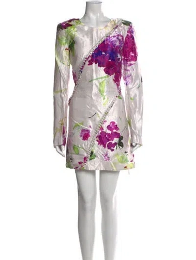 Pre-owned Aje Linen Mini Dress In Neutral