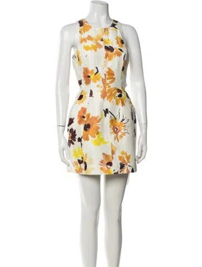Pre-owned Aje Linen Mini Dress In Neutrals