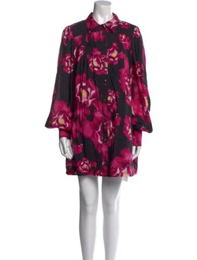 Pre-owned Aje Linen Mini Dress In Pink