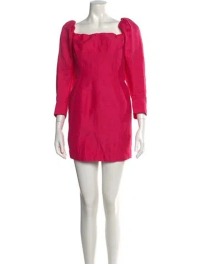 Pre-owned Aje Linen Mini Dress In Pink