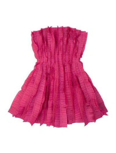 Pre-owned Aje Linen Mini Dress In Pink