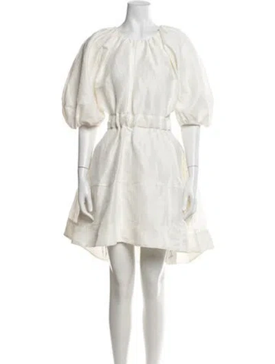 Pre-owned Aje Linen Mini Dress W/ Tags In Neutrals