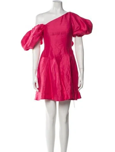 Pre-owned Aje Linen Mini Dress W/ Tags In Pink