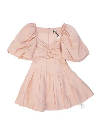 Pre-owned Aje Linen Mini Dress W/ Tags In Pink