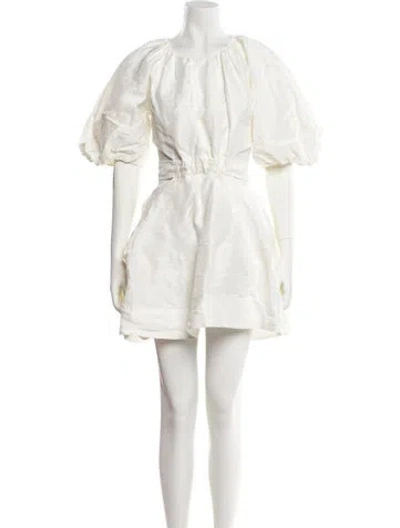 Pre-owned Aje Linen Mini Dress W/ Tags In White