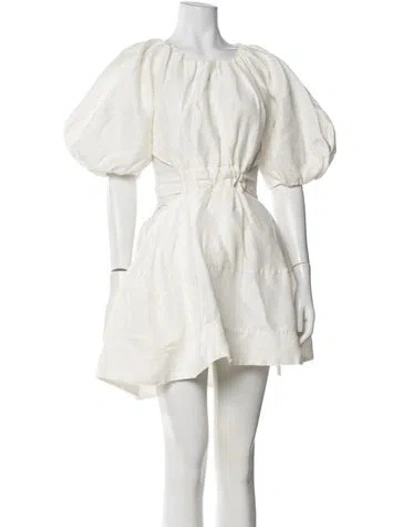 Pre-owned Aje Linen Mini Dress W/ Tags In White