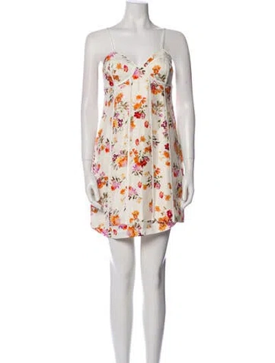 Pre-owned Aje Linen Mini Dress In White