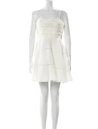Pre-owned Aje Linen Mini Dress In White