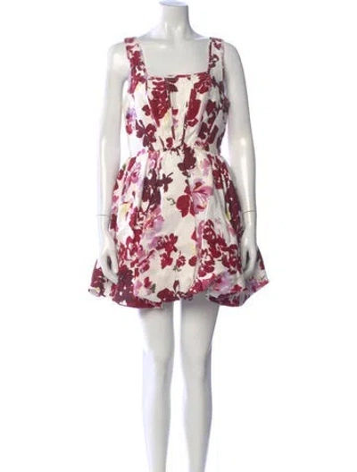 Pre-owned Aje Linen Mini Dress In White