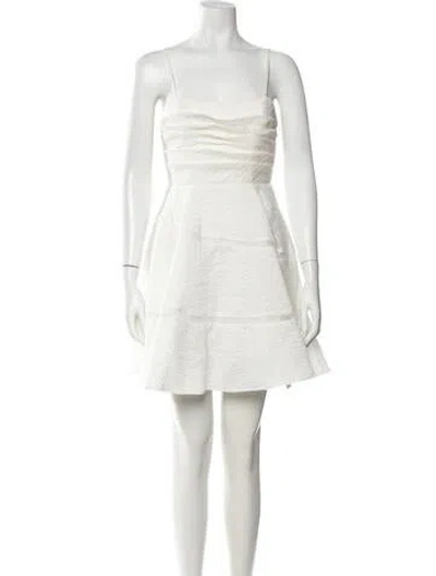 Pre-owned Aje Linen Mini Dress In White
