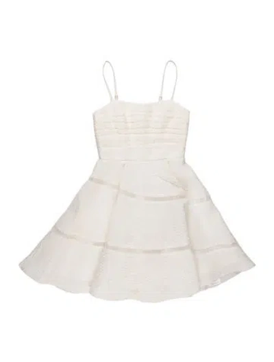 Pre-owned Aje Linen Mini Dress In White