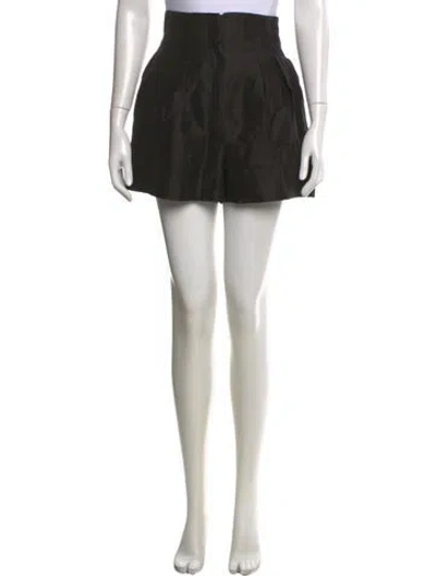 Pre-owned Aje Linen Mini Shorts In Black